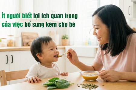 Ít người biết lợi ích quan trọng của việc bổ sung kẽm cho bé