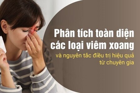 Phân tích toàn diện các loại viêm xoang và nguyên tắc điều trị