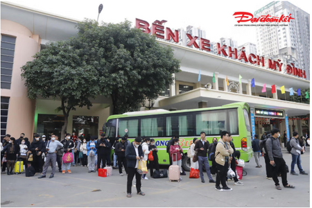 Hà Nội tăng cường 2.450 chuyến xe khách phục vụ người dân về quê dịp Tết Nguyên đán