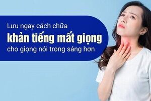 Lưu ngay cách chữa khản tiếng mất giọng cho giọng nói trong sáng hơn
