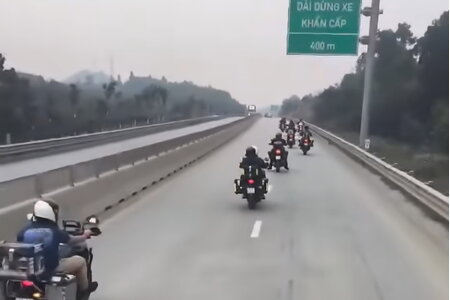 Xử phạt 11 người lái mô tô phân khối lớn vào cao tốc Tuyên Quang – Phú Thọ