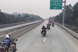 Xử phạt 11 người lái mô tô phân khối lớn vào cao tốc Tuyên Quang – Phú Thọ