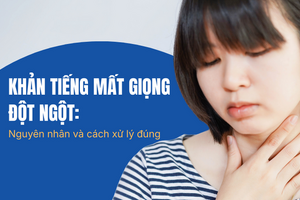 Khản tiếng mất giọng đột ngột: nguyên nhân và cách xử lý đúng