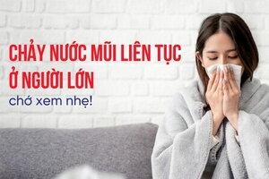 Chảy nước mũi liên tục ở người lớn - chớ xem nhẹ!