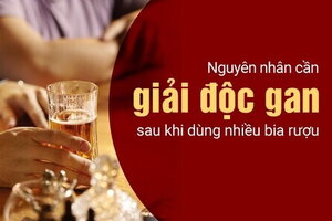 Nguyên nhân cần giải độc gan sau khi dùng nhiều bia rượu