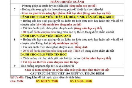 Đề nghị công an xác minh việc rao bán tài liệu ôn thi viên chức ở Quảng Trị