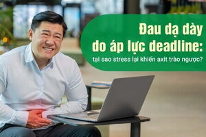 Đau dạ dày do áp lực deadline: tại sao stress lại khiến trào ngược?