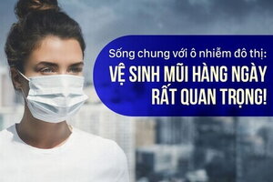 Sống chung với ô nhiễm đô thị: vệ sinh mũi hàng ngày rất quan trọng!