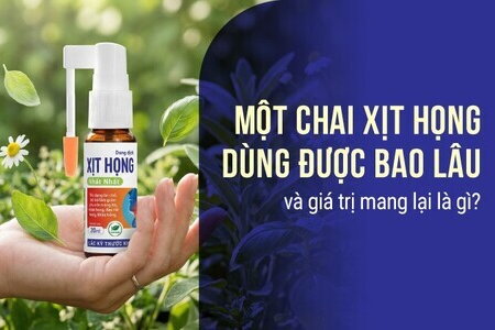 Một chai xịt họng dùng được bao lâu và giá trị mang lại là gì?