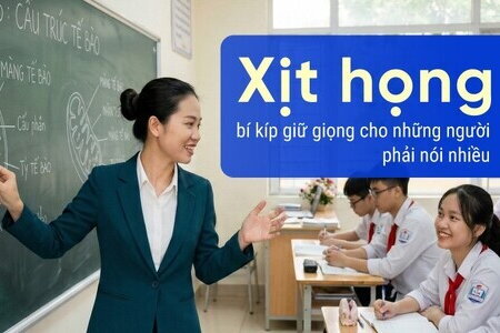 Xịt họng - bí kíp giữ giọng cho những người phải nói nhiều