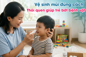 Vệ sinh mũi đúng cách - thói quen giúp trẻ bớt bệnh vặt