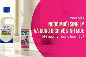 Phân biệt nước muối sinh lý và dung dịch vệ sinh mũi: dùng loại nào?