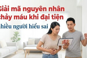 Giải mã nguyên nhân chảy máu khi đại tiện: nhiều người hiểu sai