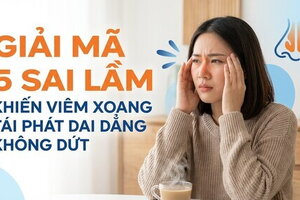 Giải mã 5 sai lầm khiến viêm xoang tái phát dai dẳng không dứt