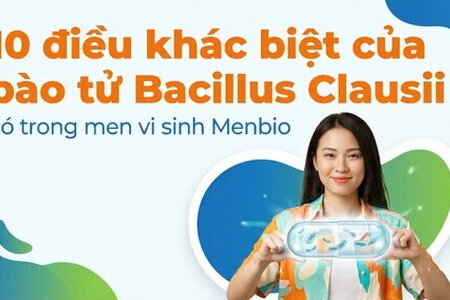 10 điều khác biệt của bào tử Bacillus Clausii có trong Menbio