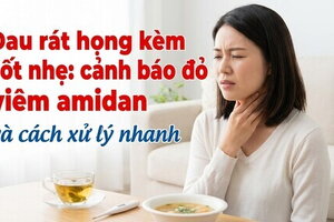 Đau rát họng kèm sốt nhẹ: cảnh báo đỏ viêm amidan và cách xử lý nhanh
