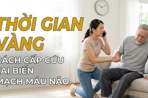 "Thời gian vàng" & cách cấp cứu tai biến mạch máu não