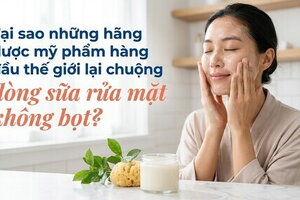 Tại sao những hãng dược mỹ phẩm lại chuộng dòng sữa rửa mặt không bọt
