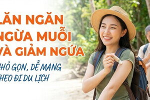 Lăn ngăn ngừa muỗi và giảm ngứa - nhỏ gọn, dễ mang theo đi du lịch