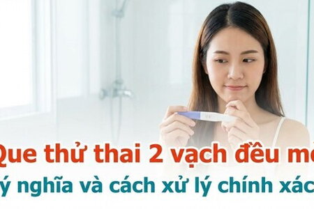 Que thử thai 2 vạch đều mờ: ý nghĩa và cách xử lý chính xác