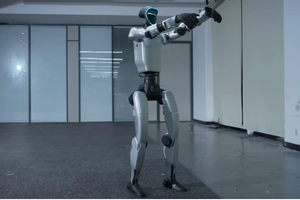 Một robot hình người của Trung Quốc gây chú ý khi đuổi theo đàn lợn rừng ở Ba Lan