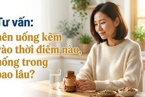 Tư vấn: nên uống kẽm vào thời điểm nào, uống trong bao lâu?