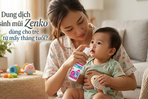 Dung dịch vệ sinh mũi Zenko dùng cho trẻ từ mấy tháng tuổi?