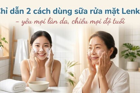Chỉ dẫn 2 cách dùng sữa rửa mặt Lenka - yêu mọi làn da
