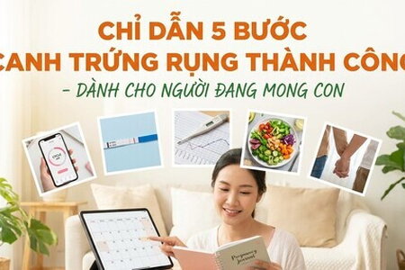 Chỉ dẫn 5 bước canh trứng rụng thành công - dành cho người mong con