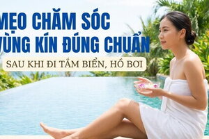 Mẹo chăm sóc vùng kín đúng chuẩn sau khi đi tắm biển, hồ bơi