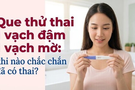 Que thử thai 1 vạch đậm 1 vạch mờ: khi nào chắc chắn đã có thai?