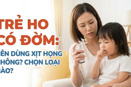 Trẻ ho có đờm: nên dùng xịt họng không? chọn loại nào?