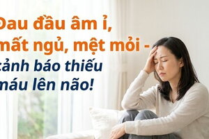 Đau đầu âm ỉ, mất ngủ, mệt mỏi - cảnh báo thiếu máu lên não!