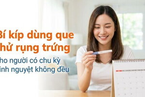 Bí kíp dùng que thử rụng trứng cho người có chu kỳ kinh không đều