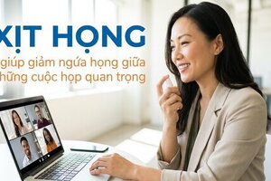 Xịt họng - giúp giảm ngứa họng giữa những cuộc họp quan trọng
