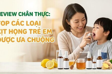Review chân thực: top các loại xịt họng trẻ em được ưa chuộng