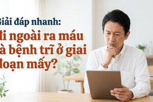 Giải đáp nhanh: đi ngoài ra máu là bệnh trĩ ở giai đoạn mấy?