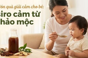 Món quà giải cảm cho bé: siro cảm từ thảo mộc