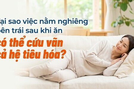 Tại sao nằm nghiêng bên trái sau khi ăn có thể cứu vãn cả hệ tiêu hóa