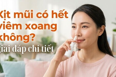 Xịt mũi có hết viêm xoang không? giải đáp chi tiết