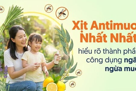 Xịt Antimuoi Nhất Nhất: hiểu rõ thành phần, công dụng ngăn ngừa muỗi