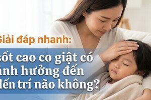 Giải đáp nhanh: sốt cao co giật có ảnh hưởng đến trí não không?