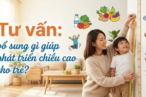 Tư vấn: bổ sung gì giúp phát triển chiều cao cho trẻ?