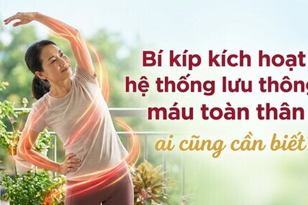 Bí kíp kích hoạt hệ thống lưu thông máu toàn thân - ai cũng cần biết