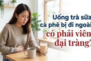 Uống trà sữa, cà phê bị đi ngoài: có phải viêm đại tràng?