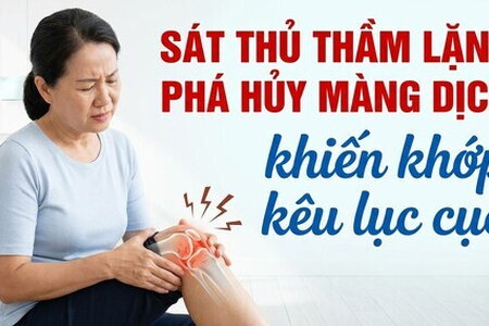 Sát thủ thầm lặng phá hủy màng dịch khiến khớp kêu lục cục