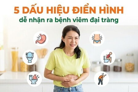5 dấu hiệu điển hình dễ nhận ra bệnh viêm đại tràng