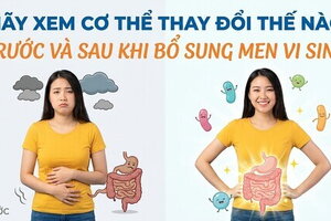 Hãy xem cơ thể thay đổi thế nào trước và sau khi bổ sung men vi sinh