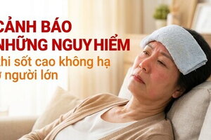 Cảnh báo những nguy hiểm khi sốt cao không hạ ở người lớn