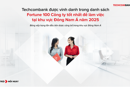 Techcombank vào Top 100 Nơi làm việc tốt nhất Đông Nam Á